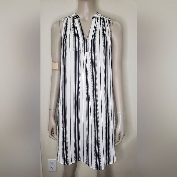 H&M Striped Sleeveless T-Shirt Dress (Size 8) - Picture 3 of 11